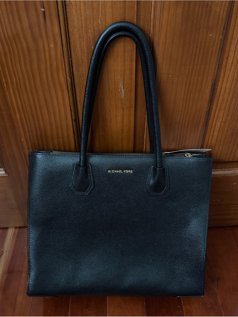 Michael Kors Black XL Leather Structured Tote